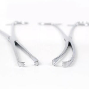 Pinzas cervicales de acero inoxidable médico, instrumento quirúrgico ginecológico, pinzas retractoras cervicales rectas/curvas - Product Image 5