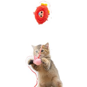 Baby Three <b>Cat</b> Teasing Stick <b>Plush</b> Toy 3 Years Old Collectible Figurine Cute Trendy Pendant Birthday Gift Unisex - Product Image 5