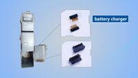 Connecteur mâle DGDTE 2,0 mm, 3 broches, alliage de cuivre et boîtier en plastique noir, prise de chargeur de batterie avec une bonne structure de contact