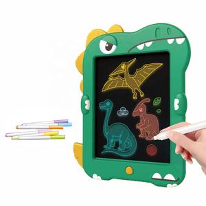 Mainan Tablet tulis dinosaurus elektrik anak-anak D4239 terbaru 2025 Set papan gambar belajar menggambar untuk hadiah balita - Product Image 2