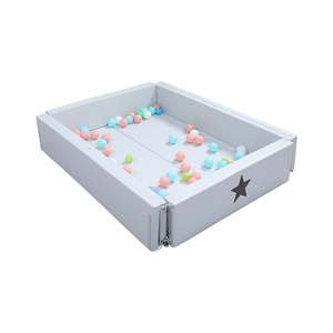 Parc de jeux pliable portable en mousse souple vert personnalisé pour enfants, avec <span class=keywords><strong>piscine</strong></span> à balles carrée pour usage scolaire - Product Image 2