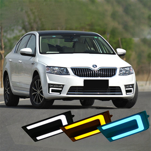 LEDデイタイムランニングライトDRL for <span class=keywords><strong>Skoda</strong></span> <span class=keywords><strong>Octavia</strong></span> RS A7 2016 20172018デイライトフォグランプ (ターンシグナルドライビングライト付き) - Product Image 2