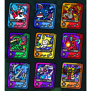 GP 鲸鱼盲盒迷你亚克力积木冰箱贴定制粉丝艺术卡口袋妖怪玩具精灵宝宝批发亚克力盒口袋妖怪 - Product Image 6