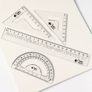 Ensemble de règles de correction de l'alphabet Little Fish, 20 cm, outil mathématique en plastique pour étudiants et enseignants - Product Image 2
