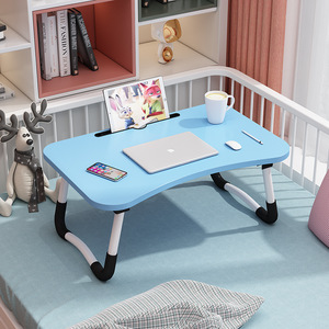Modern Small <strong>Foldable</strong> Mdf <strong>Computer</strong> Desk Portable Adjustable Laptop Stand Wooden Bed <strong>Table</strong> for Home Office School for Small - Product Image 2
