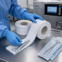 Rouleau de papier Tyvek 1073B, rouleau de papier Tyvek jetable pour stérilisation, rouleau de papier Tyvek plat pour implants médicaux, kits chirurgicaux, dispositifs médicaux