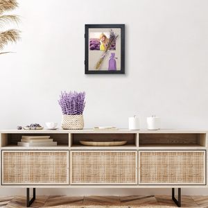 Custom Shatter-Resistant Glass Front Open Tabletop Wall Display Black <strong>Shadow</strong> <strong>Box</strong> Photo <strong>Frame</strong> With Door For Flower - Product Image 6