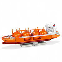 Juego de Bloques de Construcción Tipo Barco Moss, 1342 Piezas, Modelo de Buque Tanque, Ladrillos para Armar, Juguete de Barco para Colección o Regalo