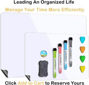 Pizarra Magnética Personalizada para Refrigerador, Calendario de Cocina, Pizarra Blanca - Product Image 6