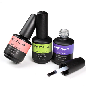 Vernis à ongles transparent OEM sans essuyage, <span class=keywords><strong>gel</strong></span> UV à faire tremper, couche de finition et de <span class=keywords><strong>base</strong></span> - Product Image 1