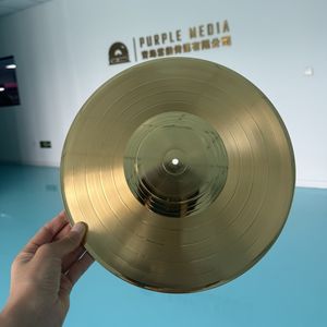 <span class=keywords><strong>Discos</strong></span> Metálicos de 12 Pulgadas con Acabado Dorado/Plateado, Decoraciones de una Sola Cara, Adornos, Disco de Platino/Venta de Productos Defectuosos con Descuento - Product Image 5