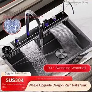 <span class=keywords><strong>อ่าง</strong></span>ล้างผักแบบหนา 304 สแตนเลสทรงสี่เหลี่ยมลายรังผึ้ง หนา 4.0 มม. <span class=keywords><strong>อ่าง</strong></span>ล้าง<span class=keywords><strong>จ</strong></span>านแบบช่องเดียว น้ำตก นาโน สำหรับห้องครัว - Product Image 2