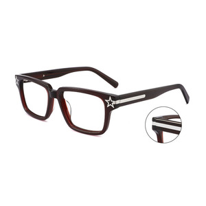 Ngôi sao thời trang trang trí phong cách tùy chỉnh thiết kế logo Eyewear Acetate Quang Mắt kính Khung nhà máy kính mắt cho nam giới - Product Image 5