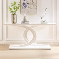 Table d'angle en marbre pour salon de villa moderne de luxe léger, directement de l'usine