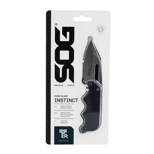 SOG Instinct Compact Messer mit fester Klinge EDC 2,3 Zoll feste Klinge mit G-10 griff für den Außenbereich, Überleben (NB1012-CP), Schwarz - Product Image 6