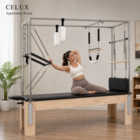 Equipo Profesional Ajustable de Pilates Cadillac Reformer para Entrenamiento de Cuerpo Completo, Duradero, Portátil, Ecológico, de Roble, para Uso Comercial