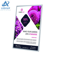 LEDIUP Ultrathin LED Snap Frame Advertise glass Menu Board Screen Poster Display Light box Fast Food Restaurant Store Decoration