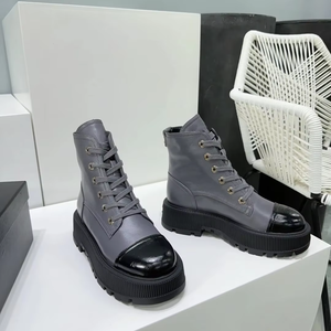 Botines Casuales de Diseño Vintage 2026 con Tacón Grueso de Cuero Vacuno, con Cordones, Térmicos, Impermeables y Transpirables para Otoño - Product Image 6