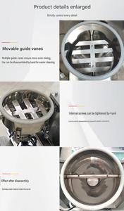 Miscelatore a Nastro ad Alta Efficienza, Macchina Miscelatrice per Polveri in Acciaio Inox, per Spezie, Tè al Latte, Pigmenti - Product Image 2