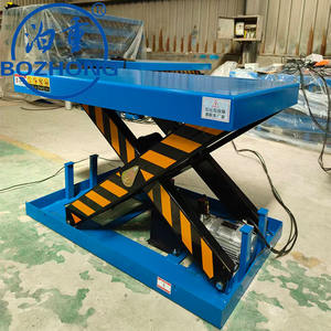 Plataforma Elevadora de Tijera Eléctrica Hidráulica Bozhong, Capacidad de Carga de 500 kg, Modelo HT200-300, Altura de Elevación de 0.5-10 m para Almacén - Product Image 3