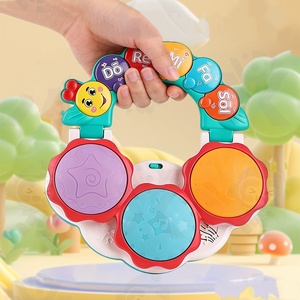 Wholesale Portable Kids Light Up Handpat <b>Drum</b> Musical Rattle Toy Baby Early Education Sensory Musical Instrument Toy - Product Image 5