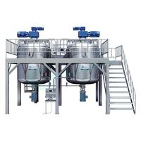 Machine de fabrication de savon liquide, mélangeur de cosmétiques, de savon pour les mains, de shampoing, de désinfectant, de détergent, avec pompe, moteur, broyeur et engrenage chimique