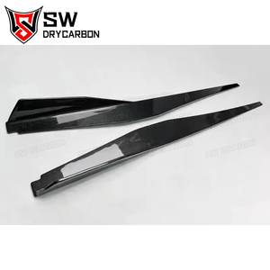 <span class=keywords><strong>2020</strong></span>-IN pour Chevrolet Corvette C8 – Jupes latérales en fibre de carbone sèche, garnitures de bas de caisse, séparateurs et ailerons – État neuf - Product Image 6