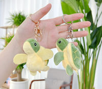 Nouveaux jouets en peluche, tortue douce, petite tortue de mer, mini porte-clés en peluche pour enfants, garçons, filles, pendentifs pour sacs