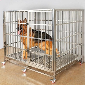 Jaula de Metal de aluminio <span class=keywords><strong>para</strong></span> mascotas, jaula barata <span class=keywords><strong>para</strong></span> <span class=keywords><strong>perros</strong></span>, venta al por mayor - Product Image 4