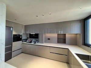 BAINENG Meubles <span class=keywords><strong>de</strong></span> <span class=keywords><strong>cuisine</strong></span> modernes en acier inoxydable <span class=keywords><strong>de</strong></span> haute qualité, matériaux écologiques, personnalisables - Product Image 2