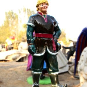 Animazione del fumetto scultura congelata materiale FRP personalizzato <span class=keywords><strong>Anna</strong></span> Aisha ornamenti scultura all'aperto personalizzati - Product Image 2