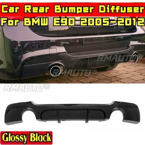 ลิ้นกันชนหลัง E90 สีดำเงา สไตล์ MP ชุดแต่งดิฟฟิวเซอร์กันชนหลัง สำหรับ BMW E90 ปี 2005-2012 อุปกรณ์ตกแต่งรถยนต์ - Product Image 1