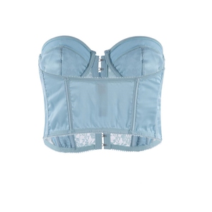 2024 Faja body ODM/OEM Satin et dentelle Corset avec dentelle à armatures os Corset ouverture avant Shapewear femmes Standard 2 pièces - Product Image 2
