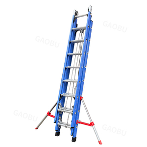 Two-Section Modern FRP Telescopic <strong>Ladders</strong> <strong>Hook</strong> EN131 Certified 150kg Capacity for Outdoor Use Household Workshop Fire Rescue - Product Image 3