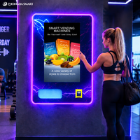 Distributeur automatique mural avec écran tactile de 32 pouces, paiement par carte de crédit, compatible SDK API, vérification d'âge, gestion basée sur le cloud