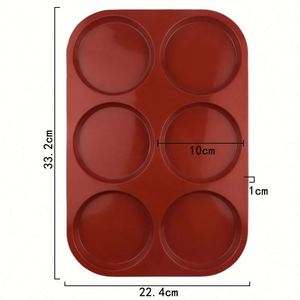 Moule à gâteau en silicone écologique à 6 cavités, forme cylindrique, grande taille, pour la fabrication de gâteaux, de savons et de bougies, OEM/ODM - Product Image 2