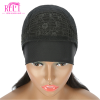 Bandeau en cheveux naturels brésiliens pour femmes, perruque sans colle, cheveux vierges, faite à la Machine, sans colle