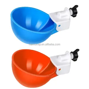 Chicken Farm Equipment Chicken Drinker Orange/Blue Poultry Water Drinker Cup for Pigeon Bird Chicken Quail