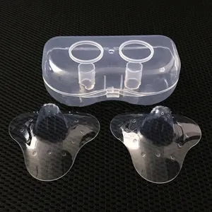 1 Pair Washable Reusable Silicone Breast Cover Soft Ultra-thin Nipple Milk Nursing Protector Pacifier Cover