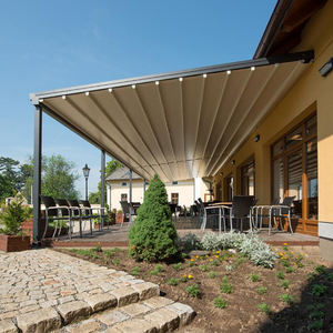 Bioclimatic Toit électrique rétractable Abri d'auto motorisé en aluminium Gazebo Imperméable Pergola de jardin Ombre manuelle Jardin extérieur - Product Image 6