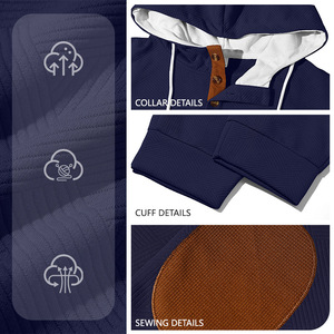 Jin ZHI <span class=keywords><strong>yuang</strong></span> thể dục giản dị Mùa Thu độ đàn hồi cao thường xuyên phù hợp với nửa Zip thoáng khí t Áo Hoodie Bộ thể thao chạy - Product Image 2