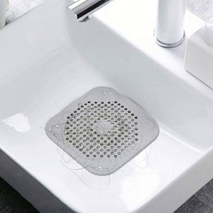 Filtre à cheveux et égouttoir d'évier carré en silicone tendance à prix abordable pour cuisine et salle de bain, directement de l'usine - Product Image 1