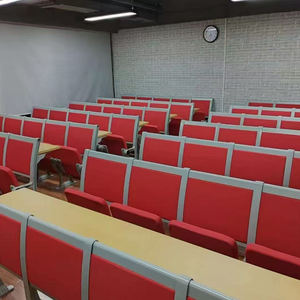 Chaise de conférence pliante moderne en alliage d'aluminium de haute qualité, pour salle de formation, école, cinéma, théâtre, auditorium, avec <span class=keywords><strong>table</strong></span> d'écriture - Product Image 5