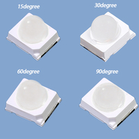 JNJ 2835 Perles LED SMD 0.1W 0.2W 0.5W, puces UV Epileds 365nm 395nm 400nm 405nm, diodes à angle de 15, 30, 60, 90 degrés, personnalisables OEM ODM