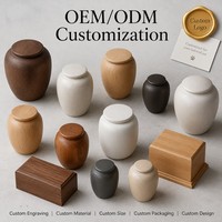 Urna Funeraria de Madera Negra Pequeña para Mascotas, en Forma de Ataúd, para Cenizas de Perros y Gatos, con Logotipo Personalizado, Servicio OEM y ODM, Precio de Fábrica