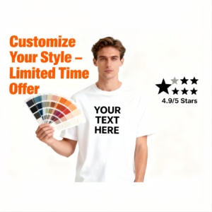 T-shirts personnalisés en coton tissé 100 % de 280 g pour femmes et hommes, style hip-hop, haute qualité, imprimés au laser, design vierge, vente en gros - Product Image 3