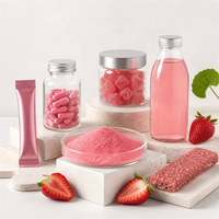 Poudre de fraise biologique soluble dans l'eau, extrait de fruit de qualité alimentaire pour boissons