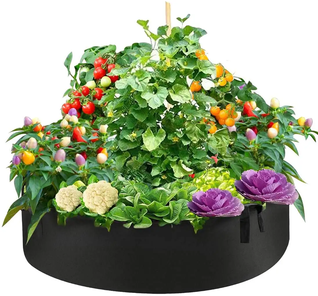 Экологичные рекламные бытовые пакеты для выращивания растений, садовые горшки, поднятые кровати для выращивания цветов и овощей