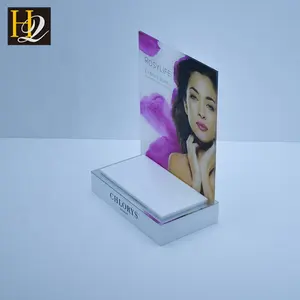 Chinese Supplier L shape customized Luxury Cosmetic Makeup acrylic Display Stand