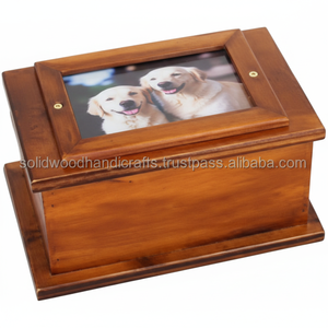 Venta al por mayor caja de urnas de madera para cenizas de mascotas urnas de cremación de madera para cenizas de perros y gatos urnas de palisandro a bajo precio - Product Image 1